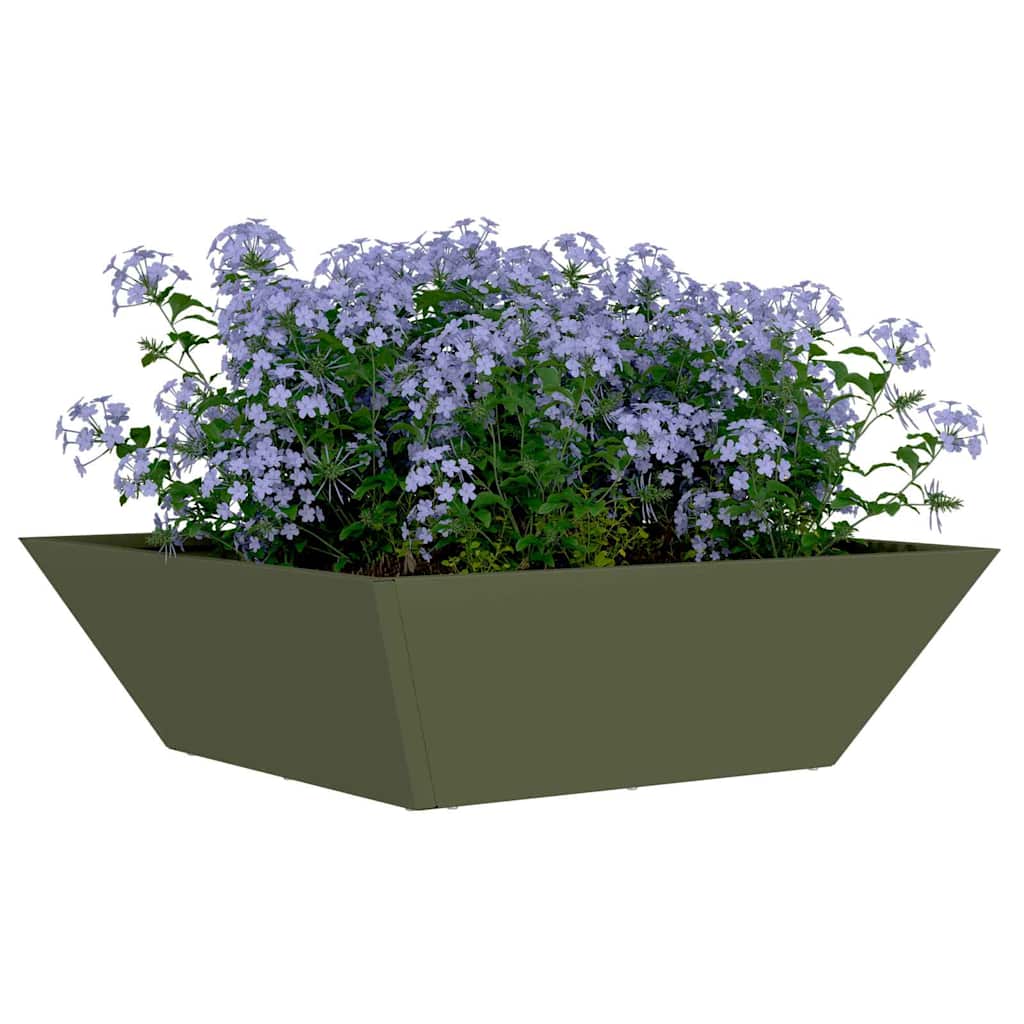 Tuin Bloempot 5 pcs Olijf Groen 50 x 50 x 15 cm is nu te koop bij PeponiXL, paradijselijk wonen!