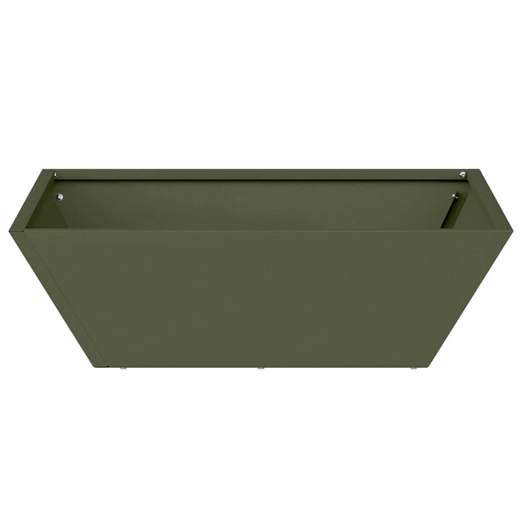 Tuin Bloempot 5 pcs Olijf Groen 50 x 50 x 15 cm is nu te koop bij PeponiXL, paradijselijk wonen!