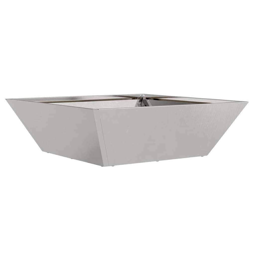 Tuin Bloempot Zilver 50 x 50 x 15 cm Roestvrij staal is nu te koop bij PeponiXL, paradijselijk wonen!
