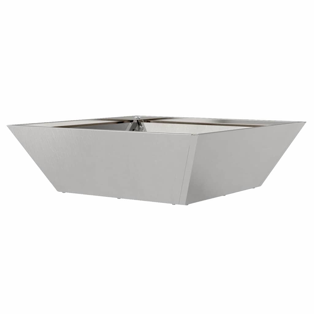 Tuin Bloempot Zilver 50 x 50 x 15 cm Roestvrij staal is nu te koop bij PeponiXL, paradijselijk wonen!