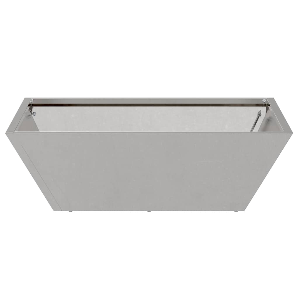 Tuin Bloempot Zilver 50 x 50 x 15 cm Roestvrij staal is nu te koop bij PeponiXL, paradijselijk wonen!