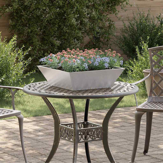 Tuin Bloempot 5 pcs Zilver 50 x 50 x 15 cm Roestvrij staal is nu te koop bij PeponiXL, paradijselijk wonen!