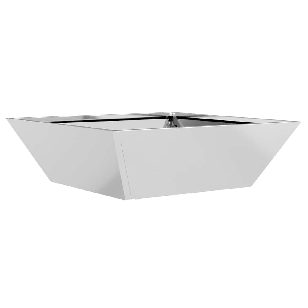 Tuin Bloempot Zilver 50 x 50 x 15 cm Gegalvaniseerd staal is nu te koop bij PeponiXL, paradijselijk wonen!