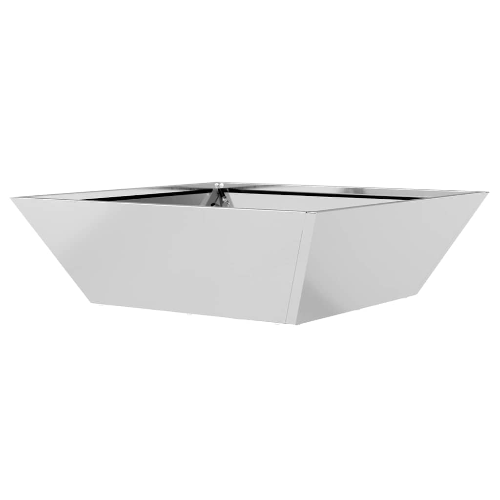 Tuin Bloempot Zilver 50 x 50 x 15 cm Gegalvaniseerd staal is nu te koop bij PeponiXL, paradijselijk wonen!