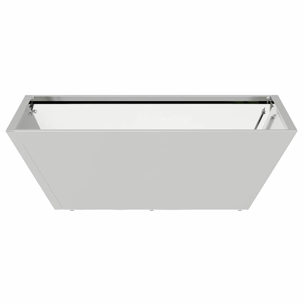Tuin Bloempot Zilver 50 x 50 x 15 cm Gegalvaniseerd staal is nu te koop bij PeponiXL, paradijselijk wonen!