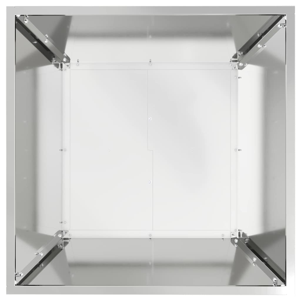 Tuin Bloempot Zilver 50 x 50 x 15 cm Gegalvaniseerd staal is nu te koop bij PeponiXL, paradijselijk wonen!