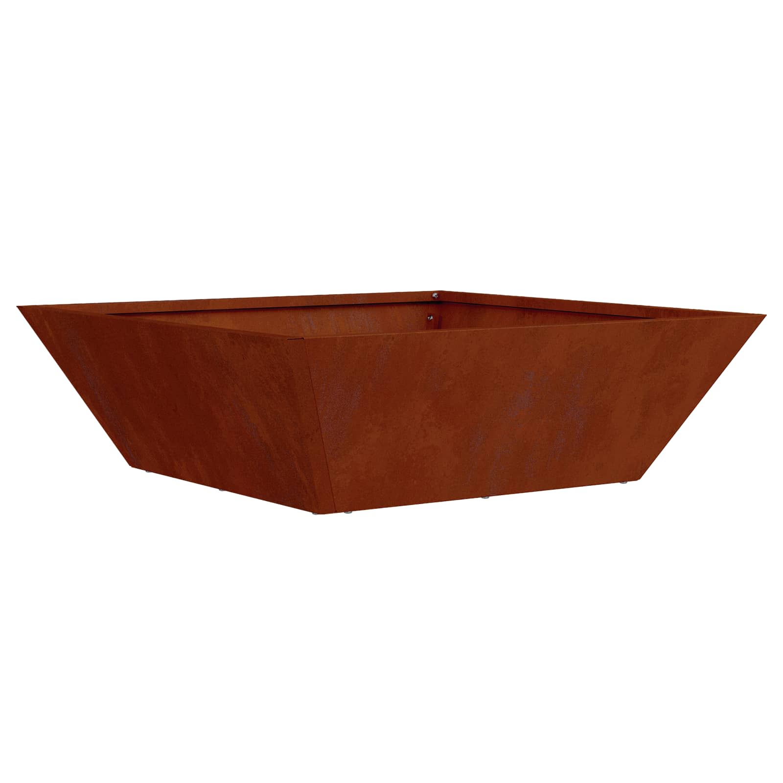 Tuin Bloempot Roestig 50 x 50 x 15 cm Cortenstaal is nu te koop bij PeponiXL, paradijselijk wonen!