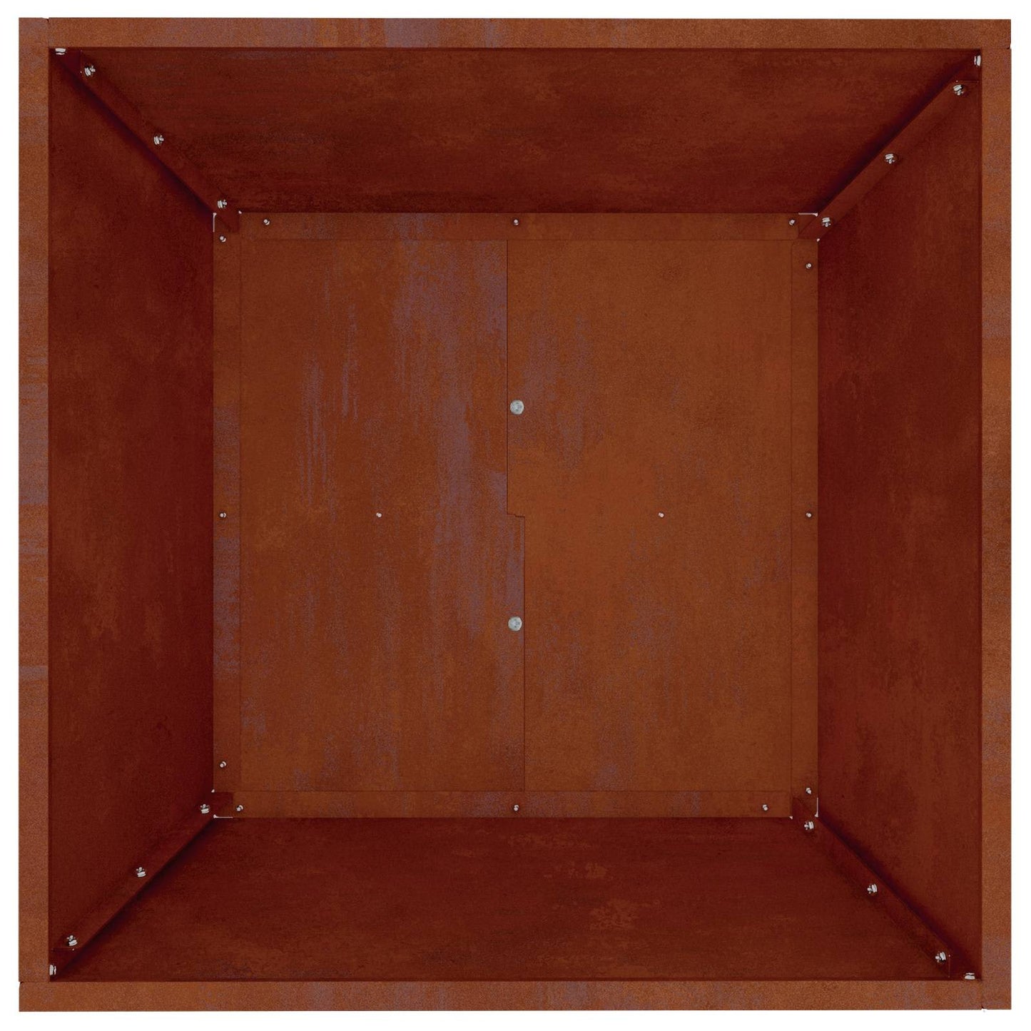 Tuin Bloempot Roestig 50 x 50 x 15 cm Cortenstaal is nu te koop bij PeponiXL, paradijselijk wonen!