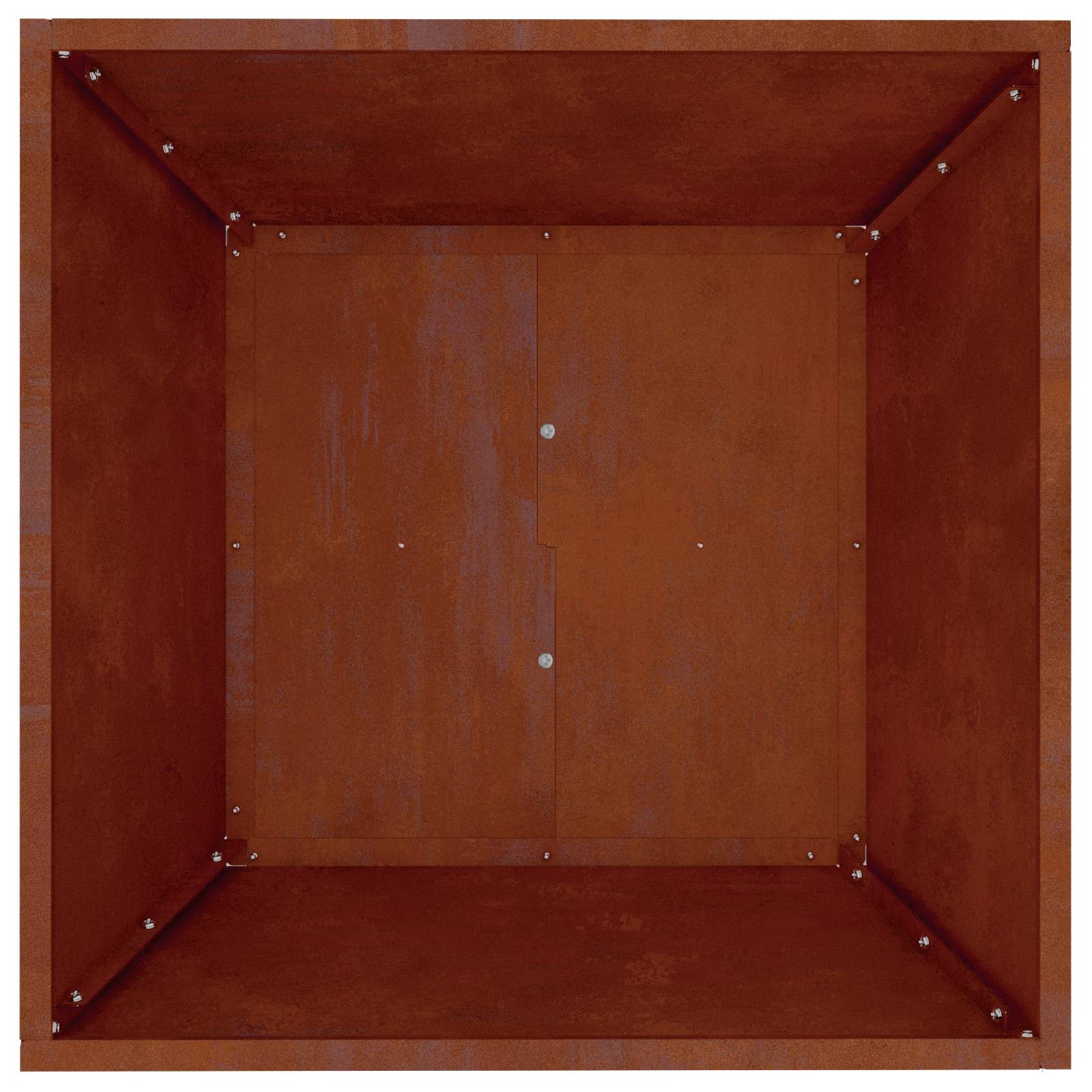 Tuin Bloempot Roestig 50 x 50 x 15 cm Cortenstaal is nu te koop bij PeponiXL, paradijselijk wonen!