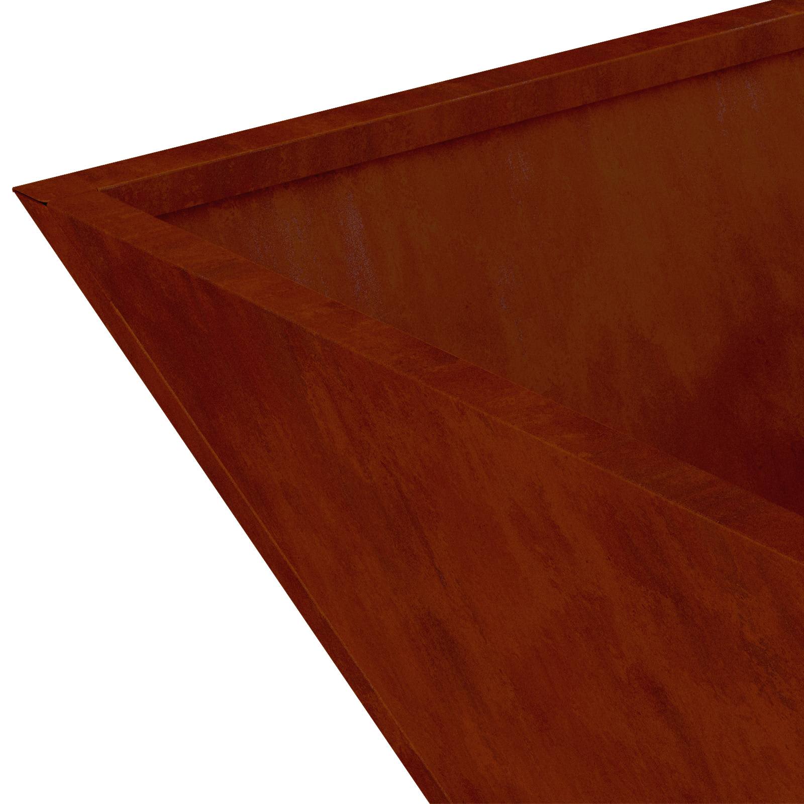 Tuin Bloempot 5 pcs Roestig 50 x 50 x 15 cm Cortenstaal is nu te koop bij PeponiXL, paradijselijk wonen!
