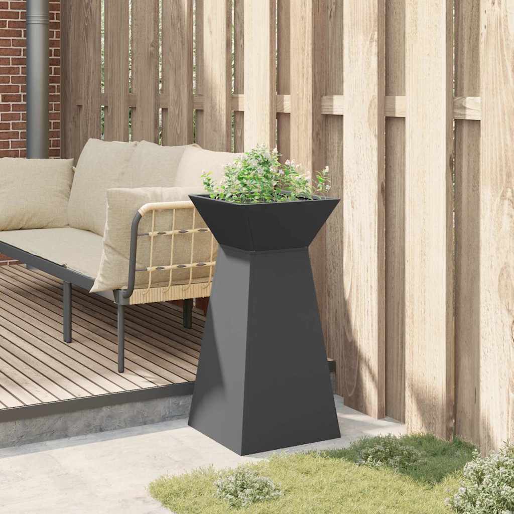 Pilaar Plantenbak Zwart 35 x 35 x 73 cm is nu te koop bij PeponiXL, paradijselijk wonen!