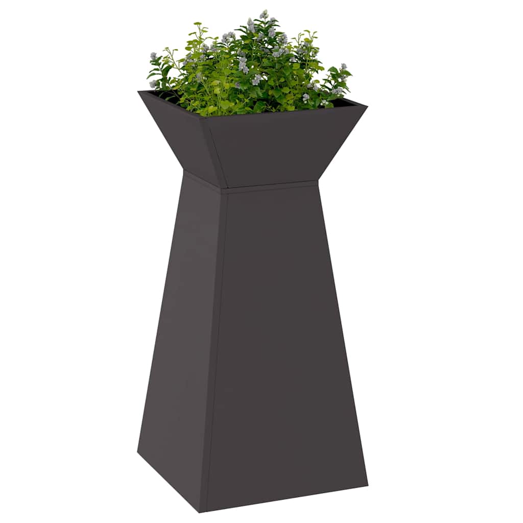 Pilaar Plantenbak Zwart 35 x 35 x 73 cm is nu te koop bij PeponiXL, paradijselijk wonen!