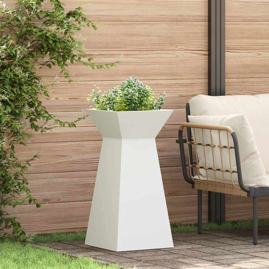Pilaar Plantenbak Wit 35 x 35 x 73 cm is nu te koop bij PeponiXL, paradijselijk wonen!