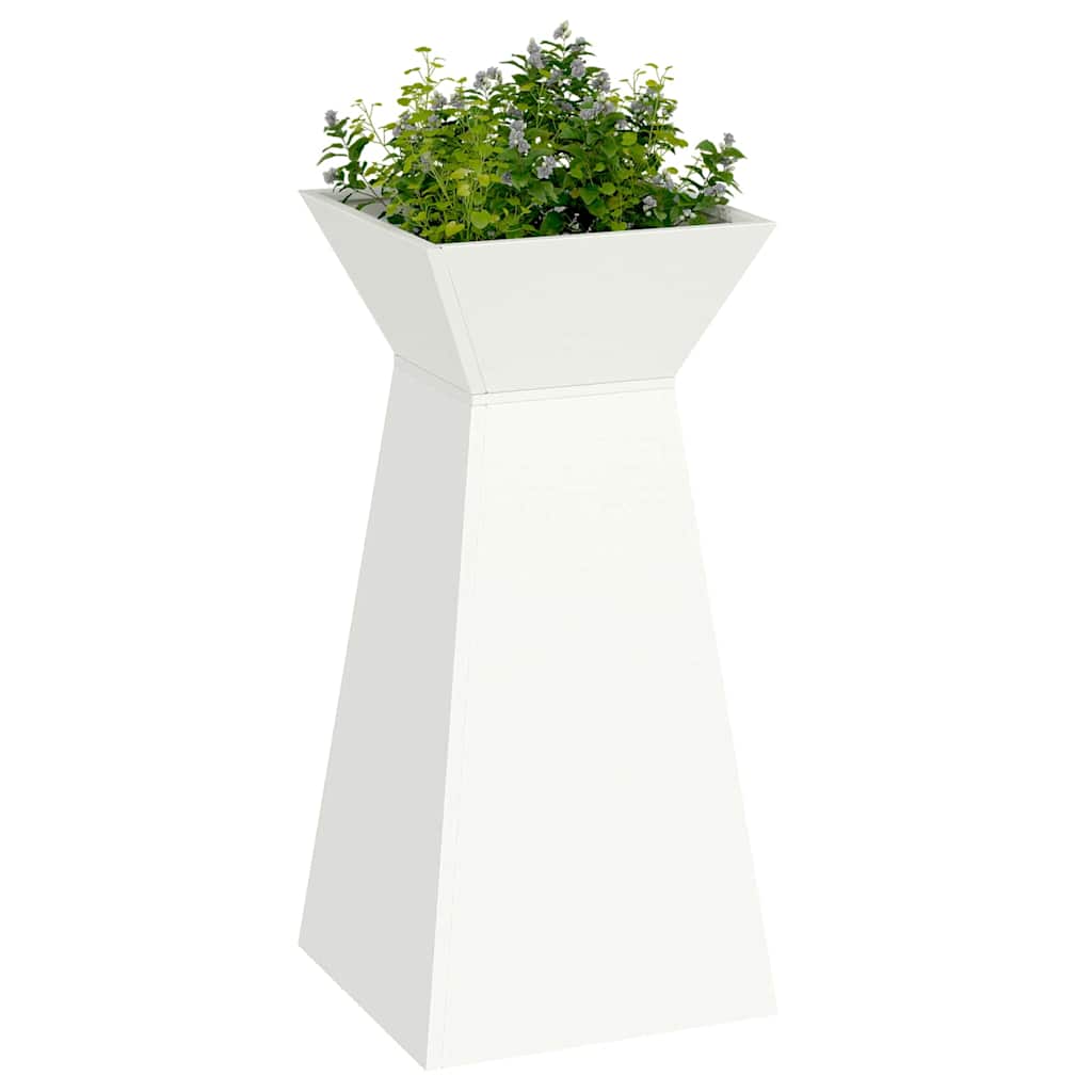 Pilaar Plantenbak Wit 35 x 35 x 73 cm is nu te koop bij PeponiXL, paradijselijk wonen!