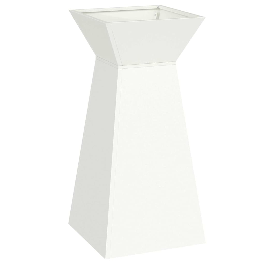 Pilaar Plantenbak 2 pcs Wit 35 x 35 x 73 cm is nu te koop bij PeponiXL, paradijselijk wonen!