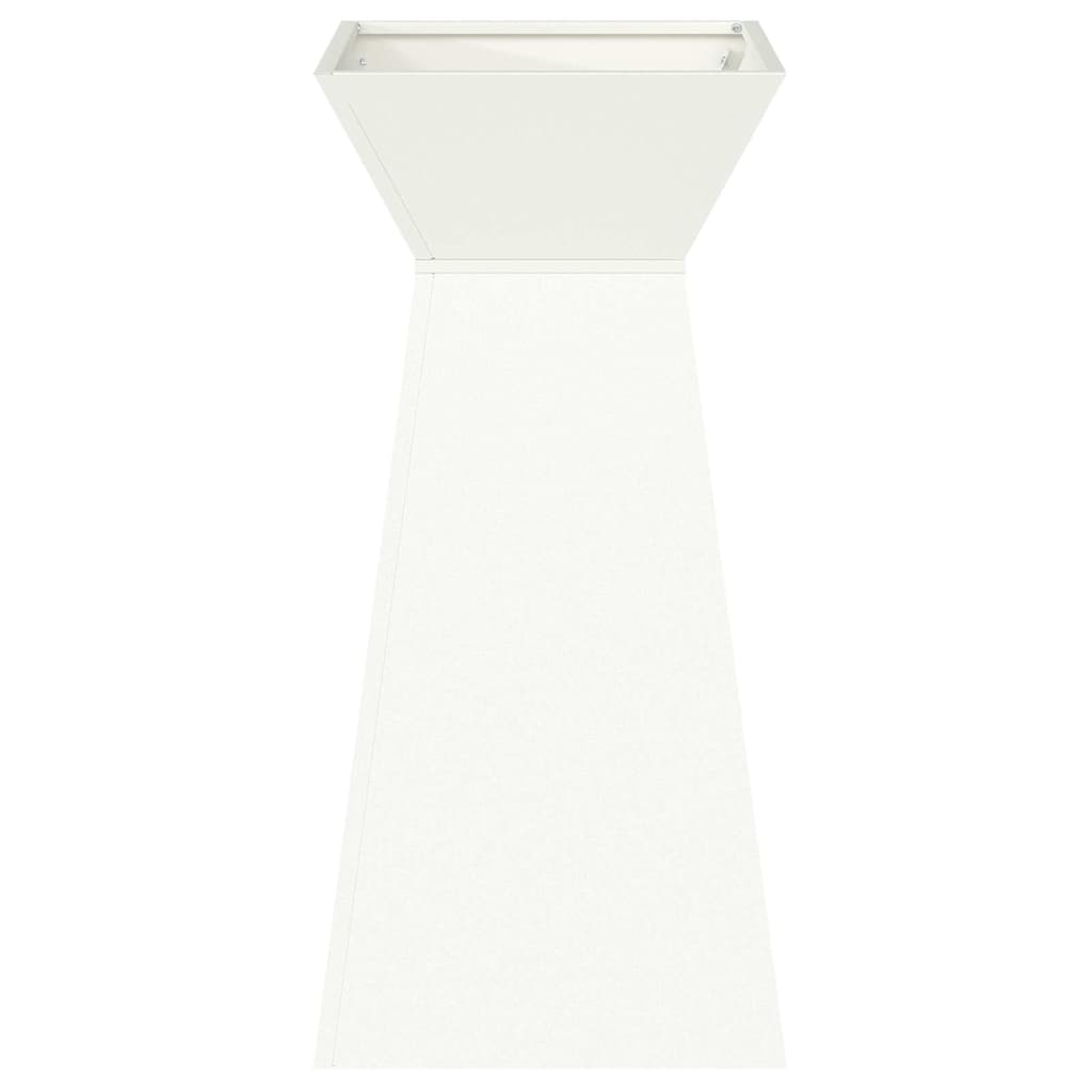 Pilaar Plantenbak 2 pcs Wit 35 x 35 x 73 cm is nu te koop bij PeponiXL, paradijselijk wonen!