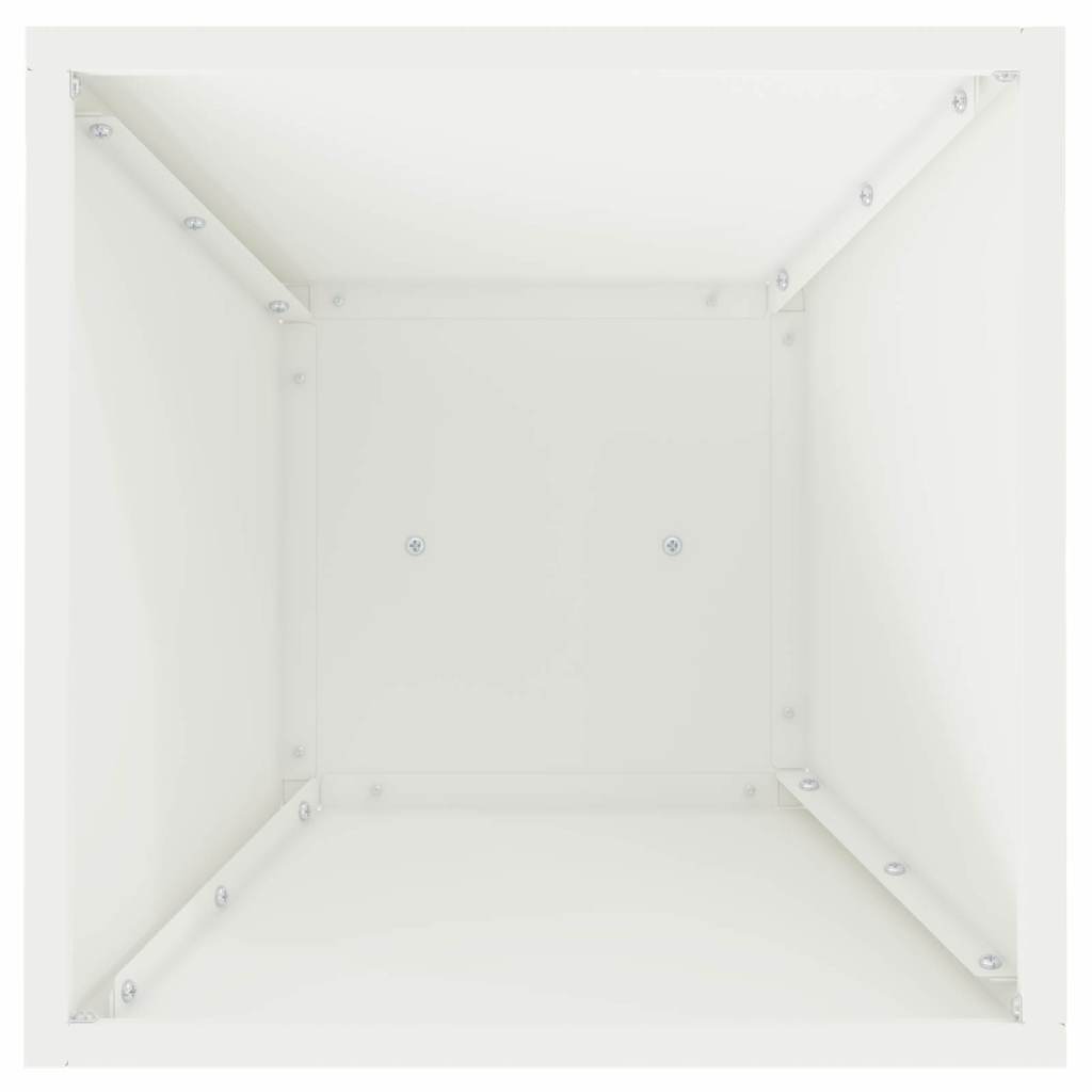 Pilaar Plantenbak 2 pcs Wit 35 x 35 x 73 cm is nu te koop bij PeponiXL, paradijselijk wonen!