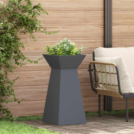 Pilaar Plantenbak 2 pcs Antraciet 35 x 35 x 73 cm is nu te koop bij PeponiXL, paradijselijk wonen!