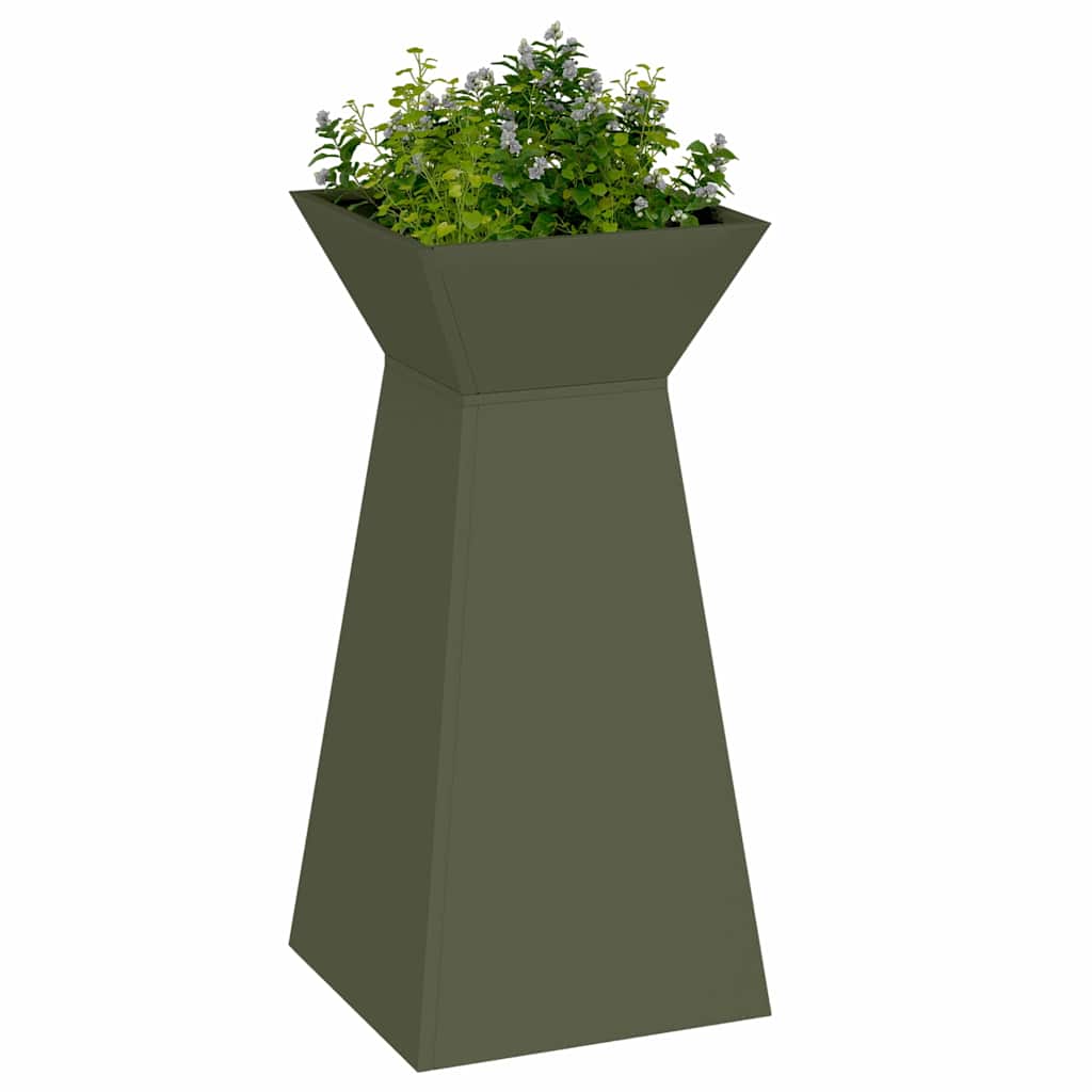 Pilaar Plantenbak Olijfgroen 35 x 35 x 73 cm is nu te koop bij PeponiXL, paradijselijk wonen!