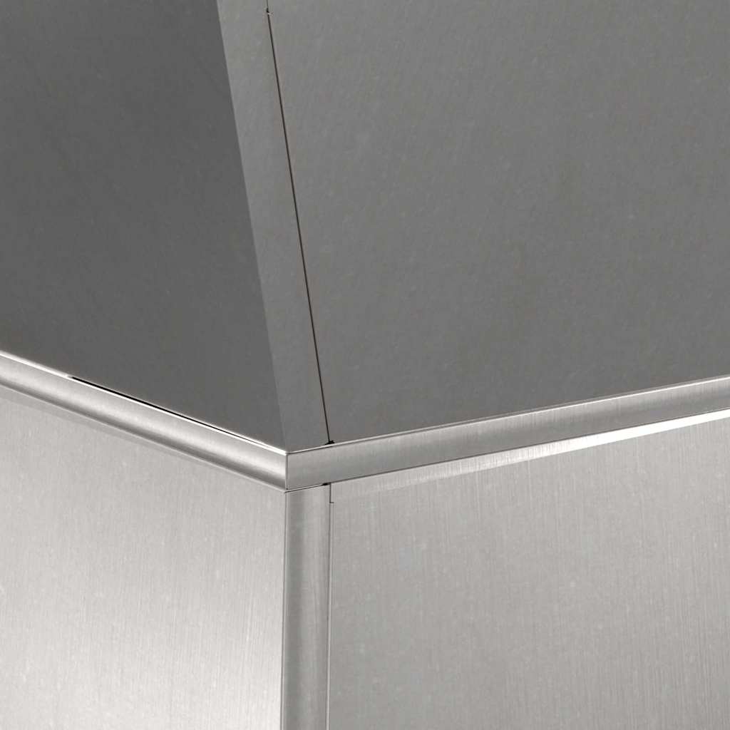 Pilaar Plantenbak Zilver 35 x 35 x 73 cm Roestvrij staal is nu te koop bij PeponiXL, paradijselijk wonen!