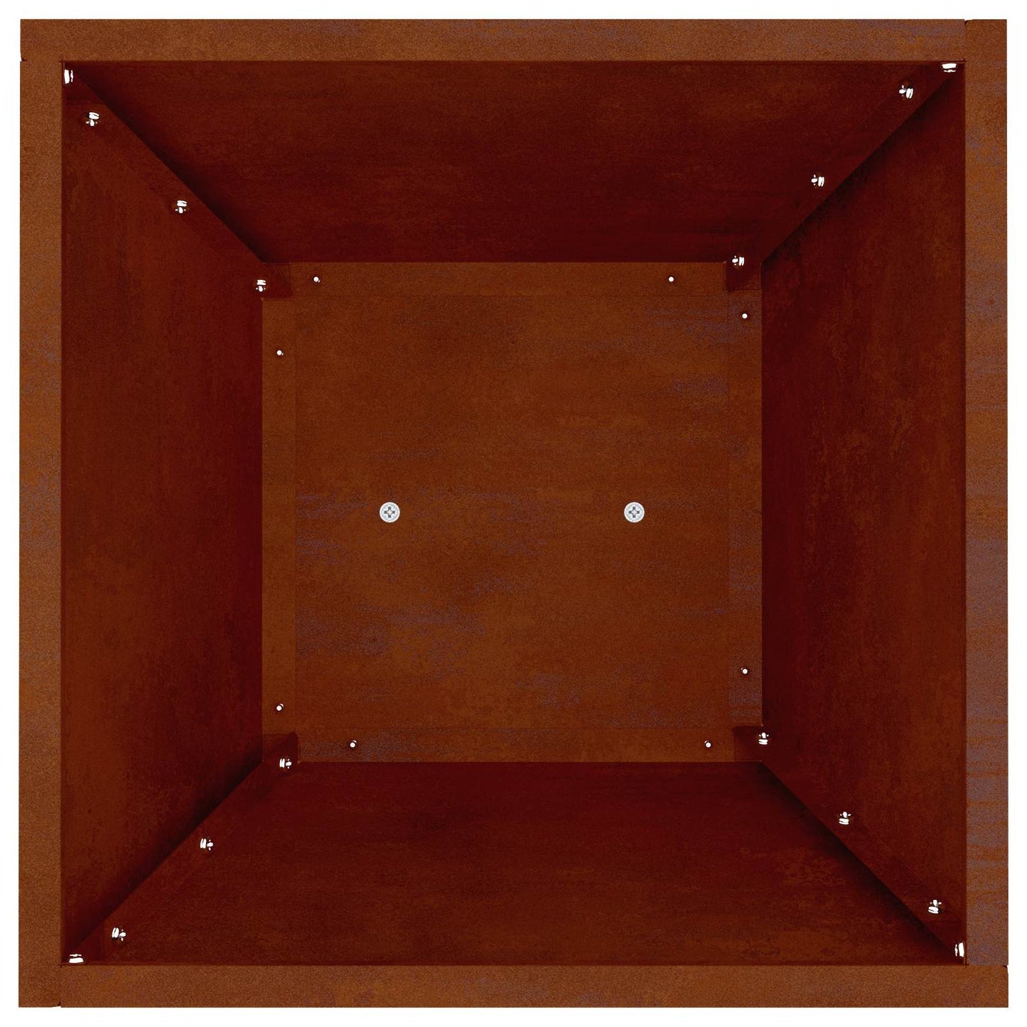 Pilaar Plantenbak Zilver 35 x 35 x 73 cm Cortenstaal is nu te koop bij PeponiXL, paradijselijk wonen!