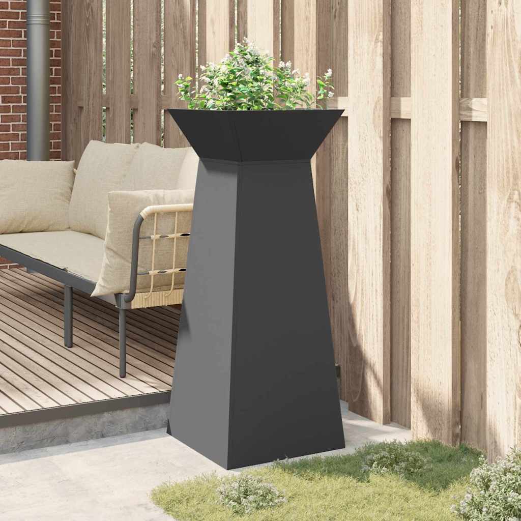 Pilaar Plantenbak Zwart 40 x 40 x 100 cm is nu te koop bij PeponiXL, paradijselijk wonen!
