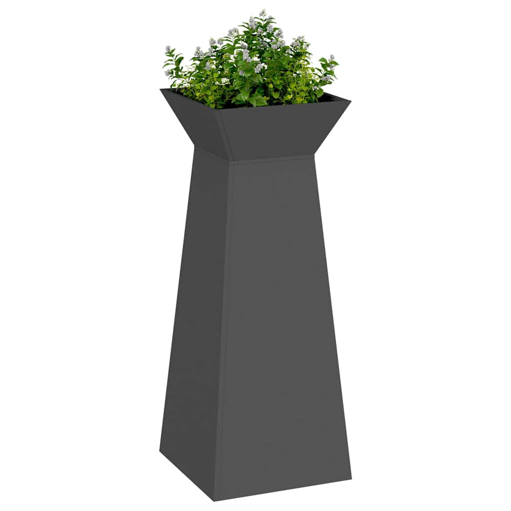 Pilaar Plantenbak Zwart 40 x 40 x 100 cm is nu te koop bij PeponiXL, paradijselijk wonen!