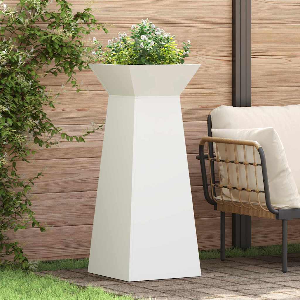 Pilaar Plantenbak 2 pcs Wit 40 x 40 x 100 cm is nu te koop bij PeponiXL, paradijselijk wonen!