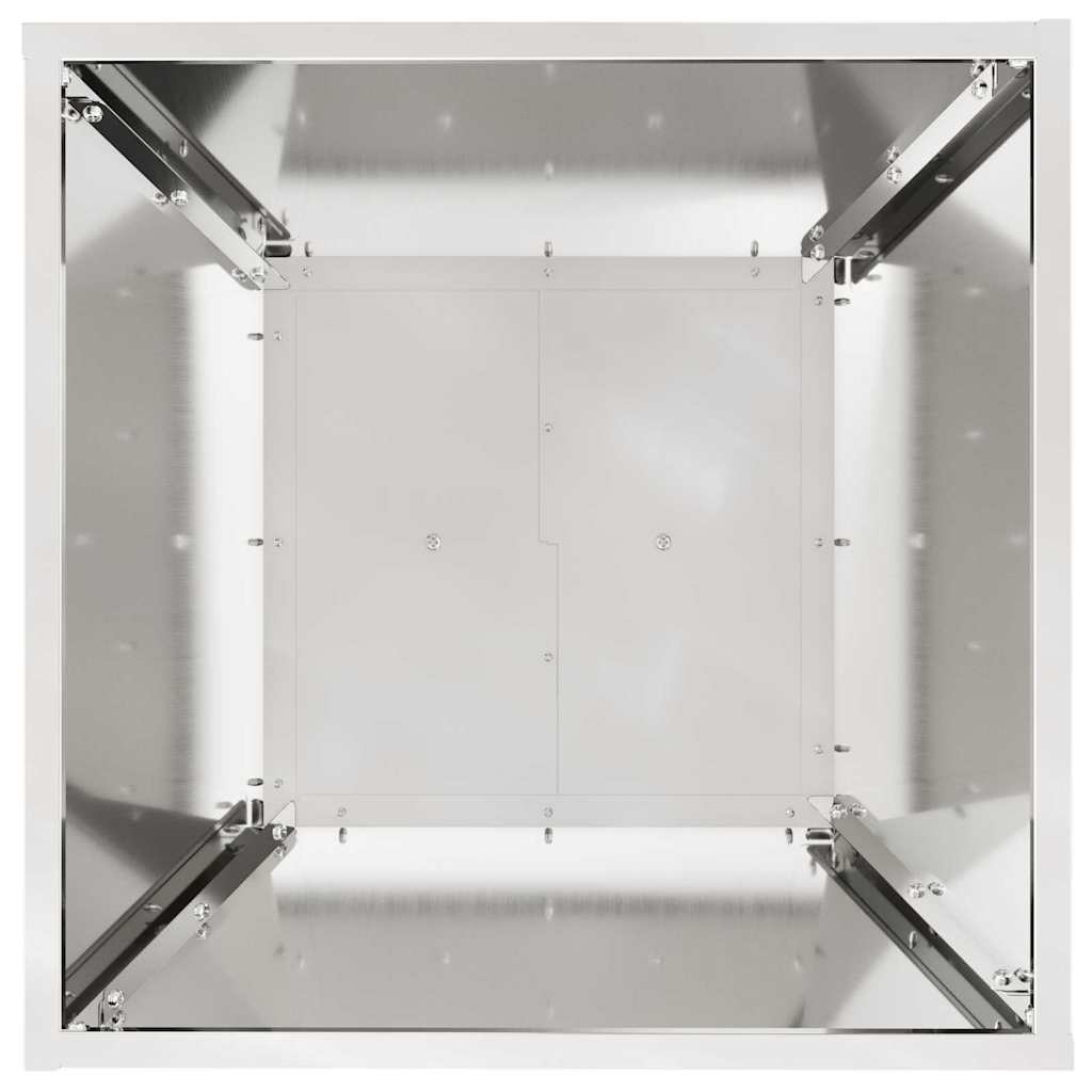 Pilaar Plantenbak Zilver 40 x 40 x 100 cm is nu te koop bij PeponiXL, paradijselijk wonen!