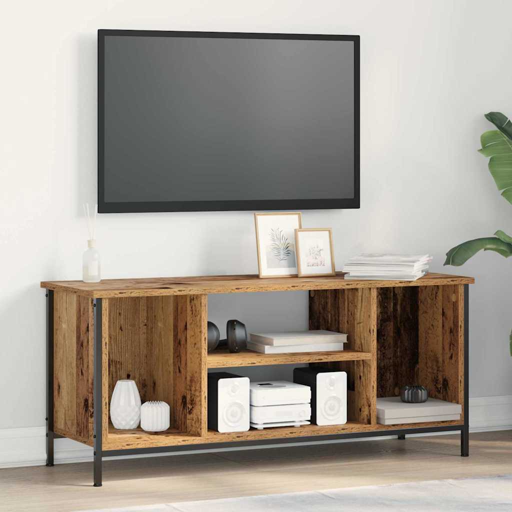 TV-kast Oud Hout 102 x 35 x 45 cm Bewerkt hout is nu te koop bij PeponiXL, paradijselijk wonen!