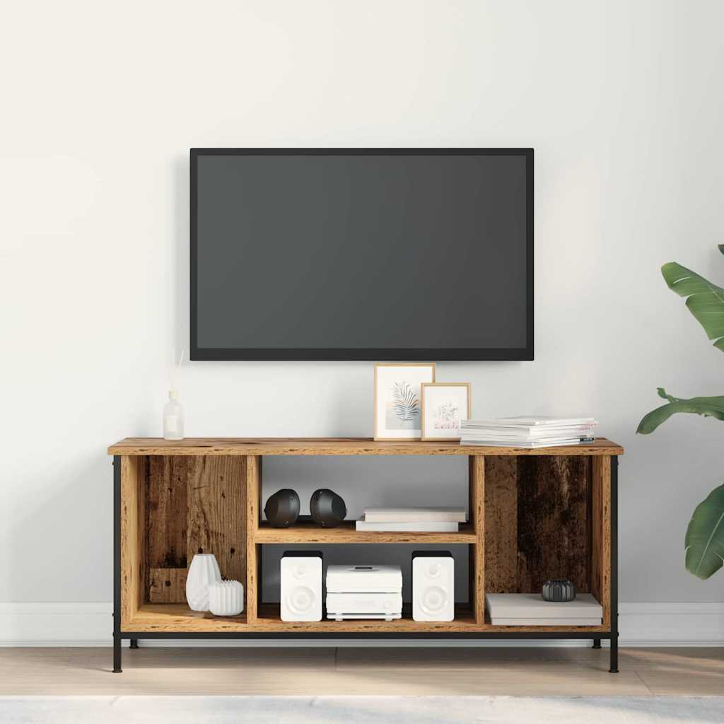 TV-kast Oud Hout 102 x 35 x 45 cm Bewerkt hout is nu te koop bij PeponiXL, paradijselijk wonen!