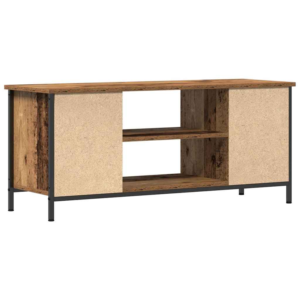 TV-kast Oud Hout 102 x 35 x 45 cm Bewerkt hout is nu te koop bij PeponiXL, paradijselijk wonen!