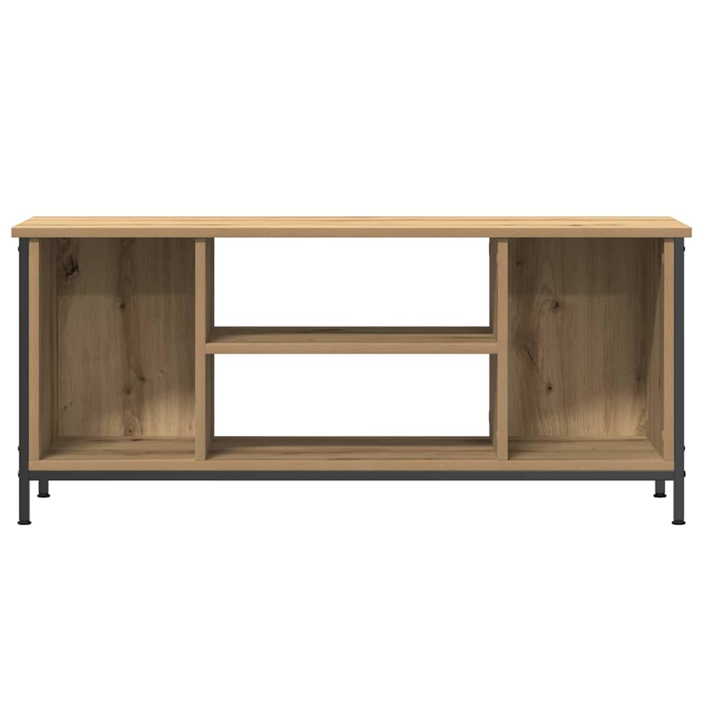 TV-kast Artisan Eiken 102 x 35 x 45 cm Bewerkt hout is nu te koop bij PeponiXL, paradijselijk wonen!