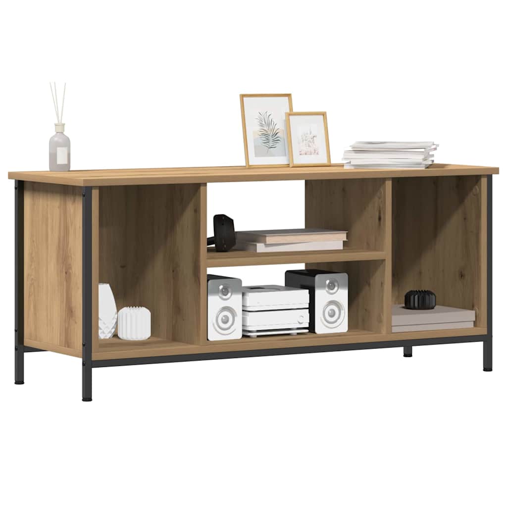 TV-kast Artisan Eiken 102 x 35 x 45 cm Bewerkt hout is nu te koop bij PeponiXL, paradijselijk wonen!