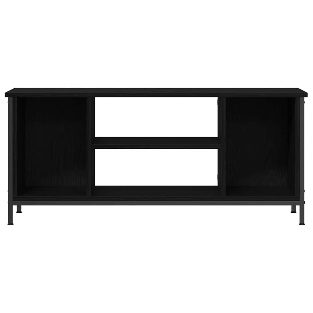 TV-kast Zwart Eiken 102 x 35 x 45 cm Bewerkt hout is nu te koop bij PeponiXL, paradijselijk wonen!