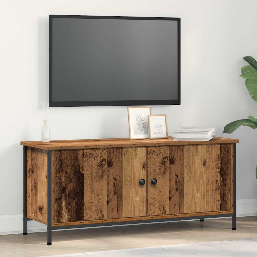 TV-kast Oud Hout 100 x 35 x 45 cm Bewerkt hout is nu te koop bij PeponiXL, paradijselijk wonen!