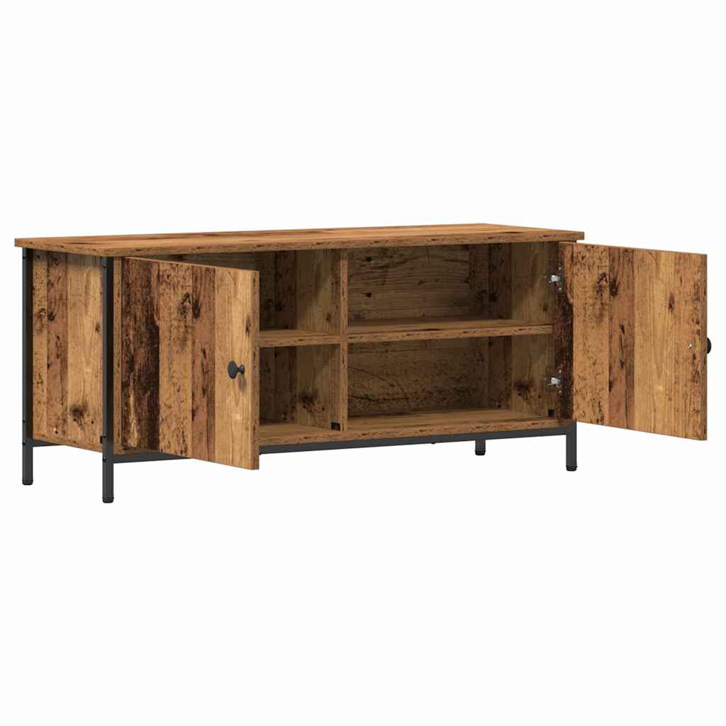 TV-kast Oud Hout 100 x 35 x 45 cm Bewerkt hout is nu te koop bij PeponiXL, paradijselijk wonen!