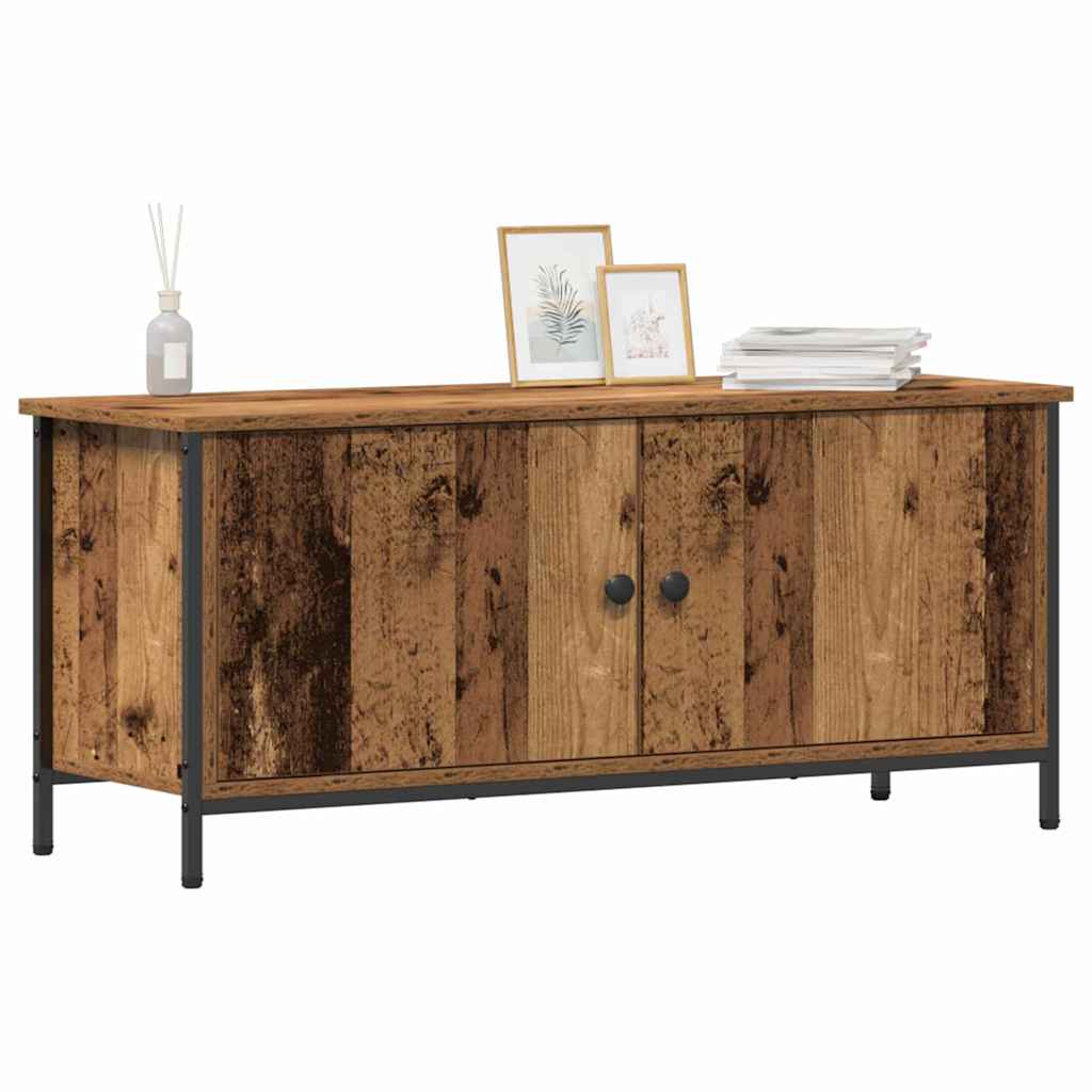 TV-kast Oud Hout 100 x 35 x 45 cm Bewerkt hout is nu te koop bij PeponiXL, paradijselijk wonen!