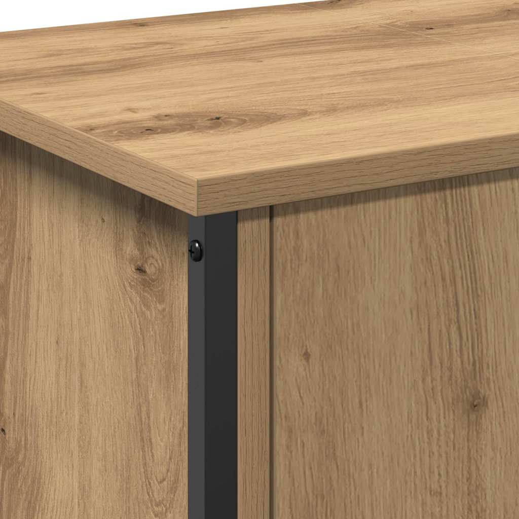 TV-kast Artisan Eiken 100 x 35 x 45 cm Bewerkt hout is nu te koop bij PeponiXL, paradijselijk wonen!