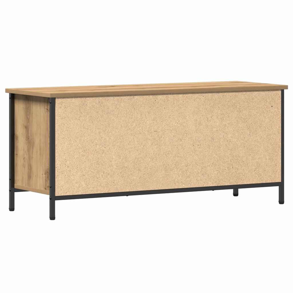 TV-kast Artisan Eiken 100 x 35 x 45 cm Bewerkt hout is nu te koop bij PeponiXL, paradijselijk wonen!