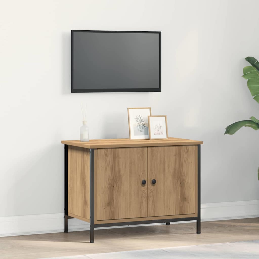 TV-kast Artisan Eiken 60 x 35 x 45 cm Bewerkt hout is nu te koop bij PeponiXL, paradijselijk wonen!