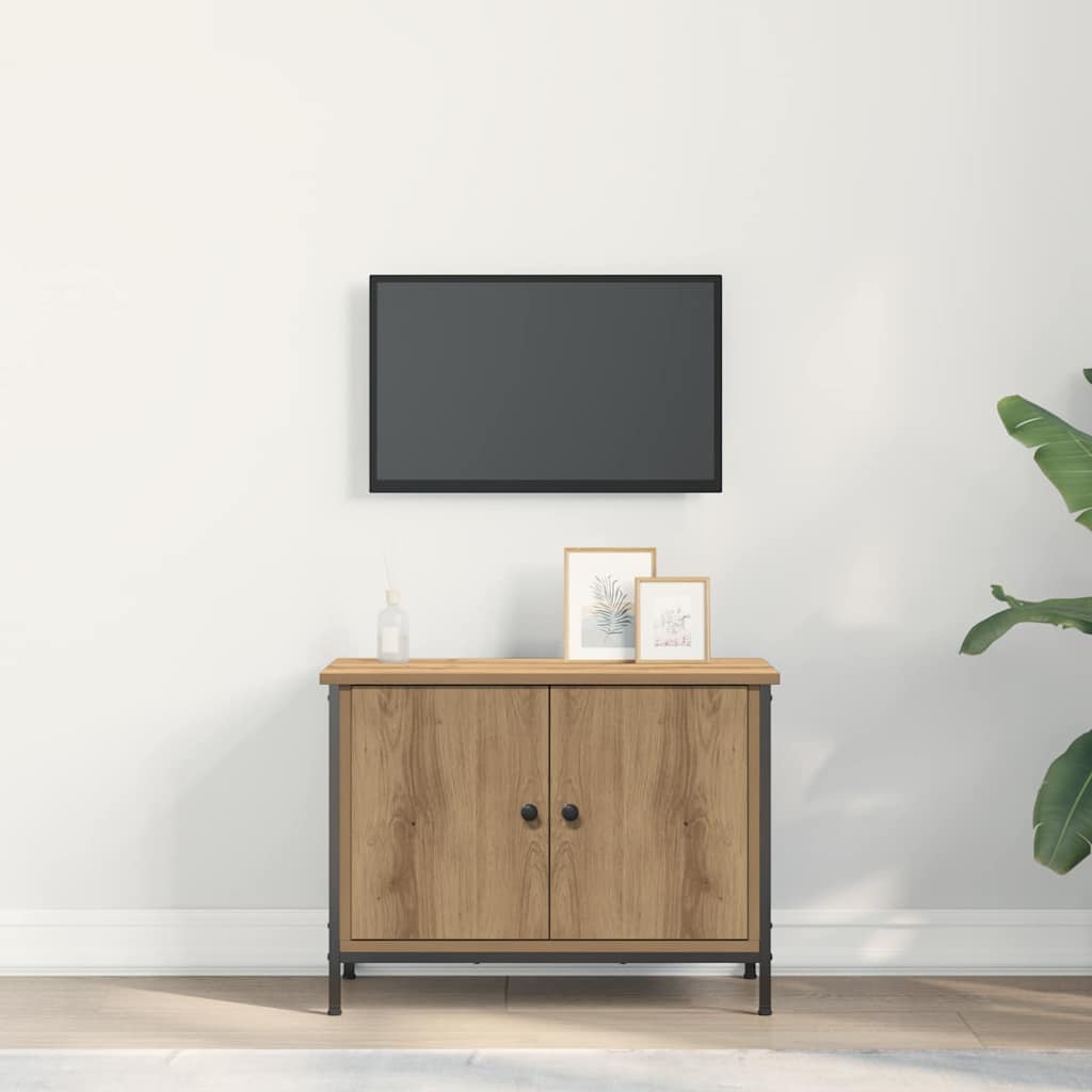 TV-kast Artisan Eiken 60 x 35 x 45 cm Bewerkt hout is nu te koop bij PeponiXL, paradijselijk wonen!