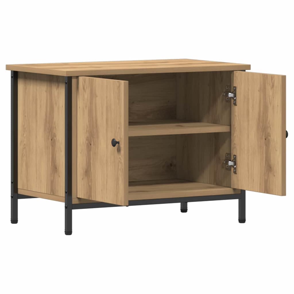 TV-kast Artisan Eiken 60 x 35 x 45 cm Bewerkt hout is nu te koop bij PeponiXL, paradijselijk wonen!