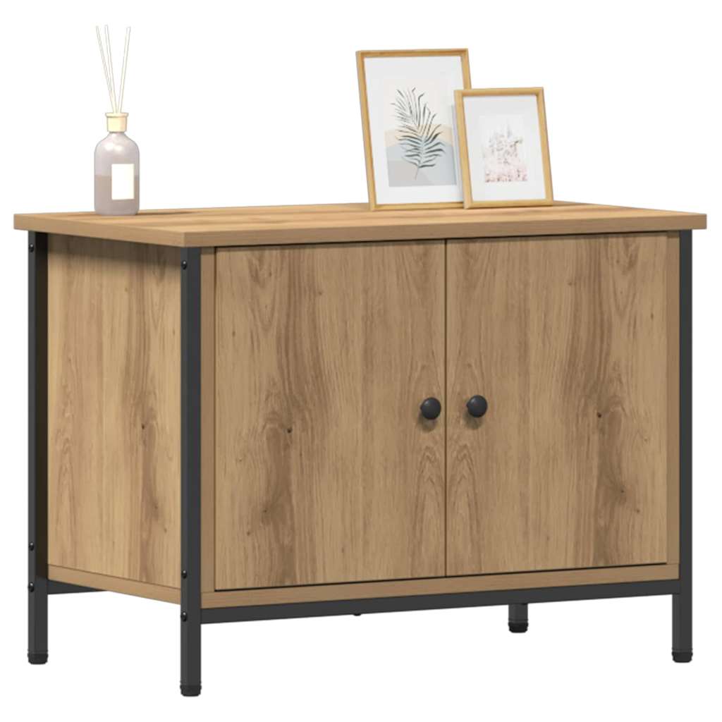 TV-kast Artisan Eiken 60 x 35 x 45 cm Bewerkt hout is nu te koop bij PeponiXL, paradijselijk wonen!