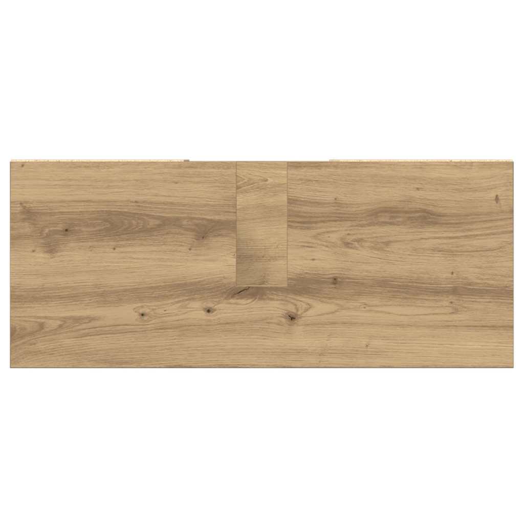 Badkamer Kast Artisan Eiken 80 x 33 x 60 cm Bewerkt hout is nu te koop bij PeponiXL, paradijselijk wonen!