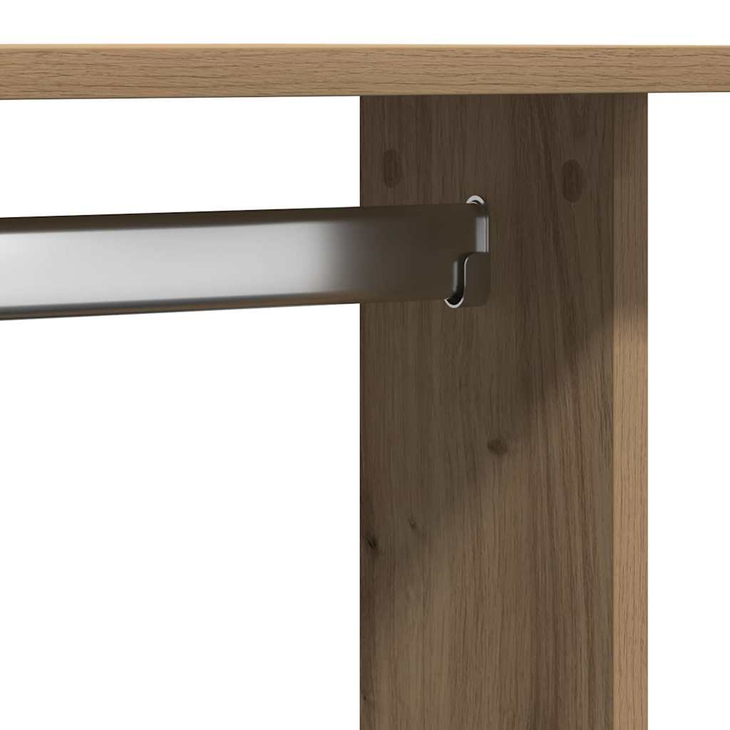 Kledingkast met plank artisanaal eikenkleurig 102 x 38 x 110 cm