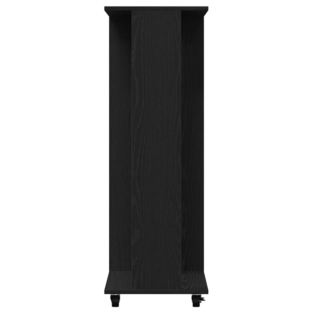 Kledingkast met wiel Zwart eiken 102 x 38 x 110 cm Bewerkt hout is nu te koop bij PeponiXL, paradijselijk wonen!