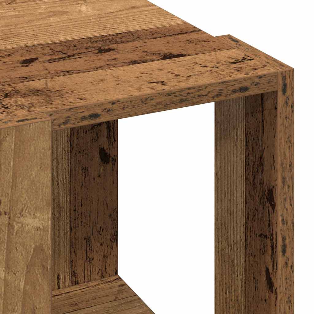 Salontafel Oud Hout 32 x 32 x 30 cm Bewerkt hout is nu te koop bij PeponiXL, paradijselijk wonen!