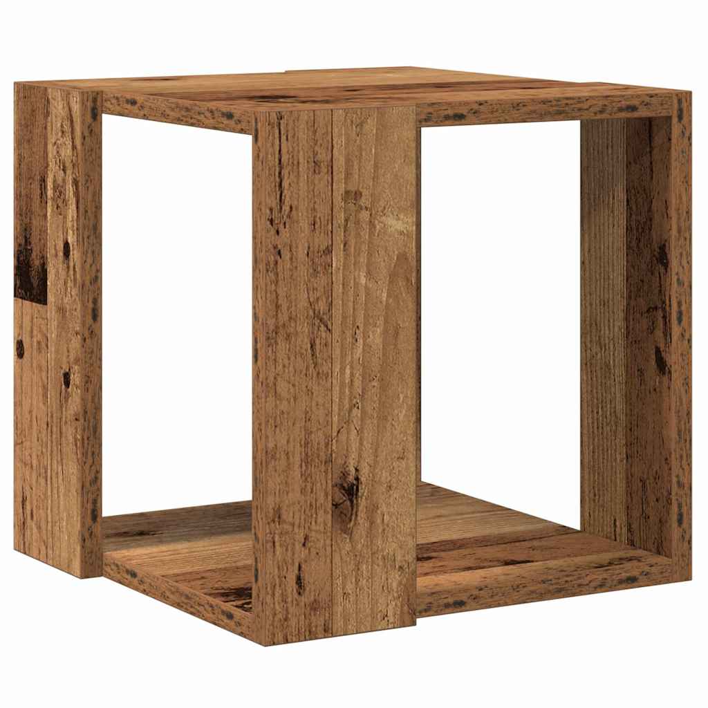 Salontafel Oud Hout 32 x 32 x 30 cm Bewerkt hout is nu te koop bij PeponiXL, paradijselijk wonen!