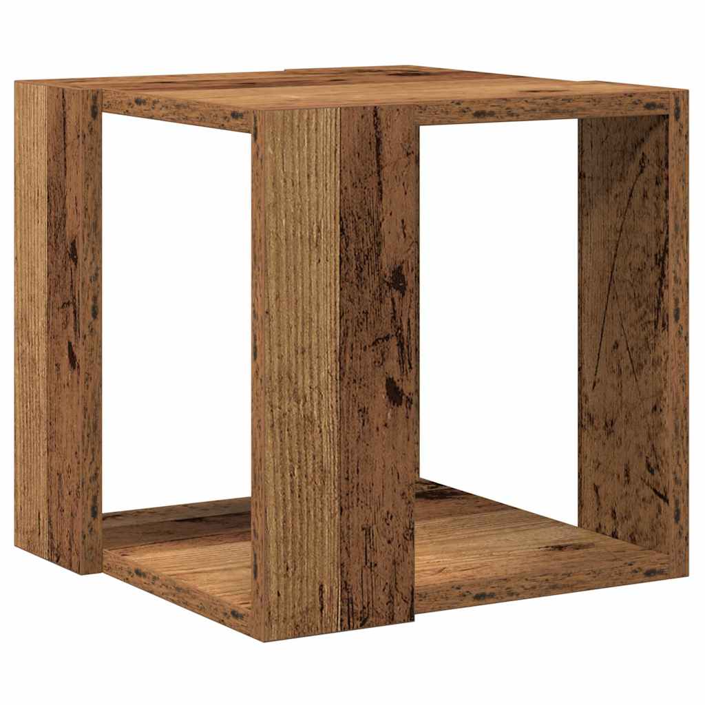 Salontafel Oud Hout 32 x 32 x 30 cm Bewerkt hout is nu te koop bij PeponiXL, paradijselijk wonen!